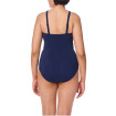 Thassos - Maillot de bain à col haut pour prothèses mamaires - Ethnique marine - Amoena