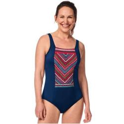 Thassos - Maillot de bain pour prothèses mamaires - Ethnique marine - Amoena