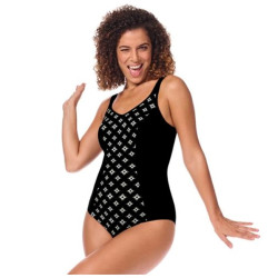 Palermo - Maillots de bain pour prothèses mamaires - Noir / Ivoire - Amoena