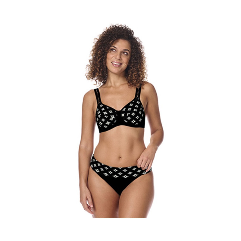 Palermo - Haut de Bikini avec armatures - Noir / Ivoire - Amoena