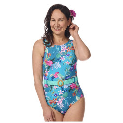 Alvor - Maillot de bain une pièce - Imprimé turquoise - Amoena
