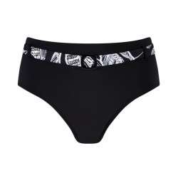 Lanzarote - Bas de bikini taille haute - Noir / Blanc - Amoena