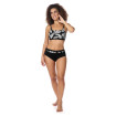 Lanzarote - Bas de bikini taille haute - Noir / Blanc - Amoena