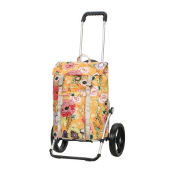 Royal Shopper Basil Bloom - Chariot de courses 2 roues - Jaune - 50 L - Andersen Shopper Manufaktur