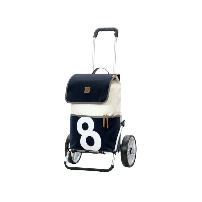 Royal Shopper 360° Mole - Chariot de courses 2 roues - Bleu - 41 L - Andersen Shopper Manufaktur