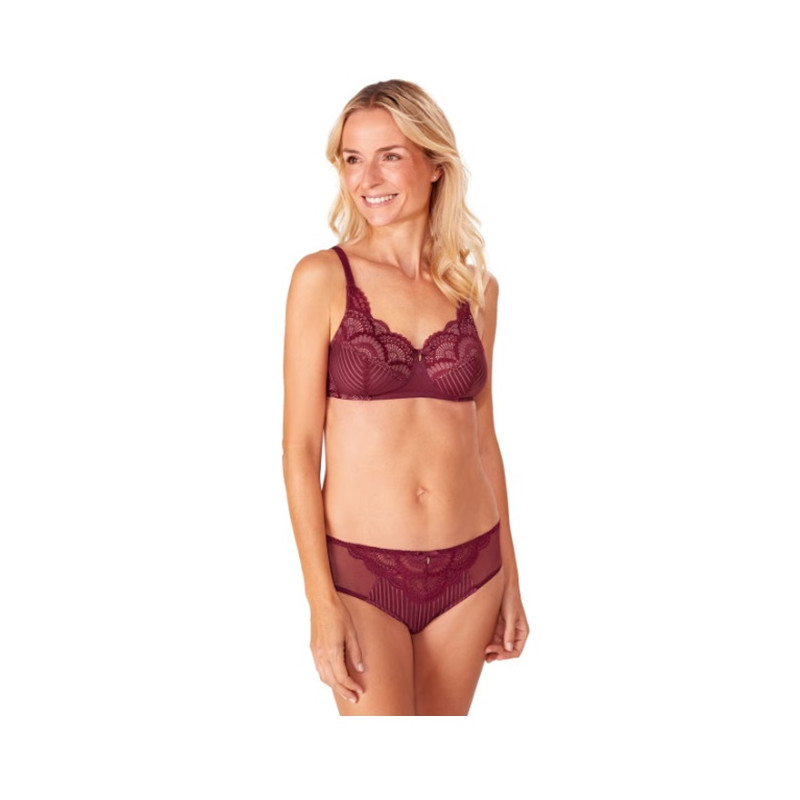 Karolina - Soutien-gorge sans armatures - Rouge / Sable - Amoena