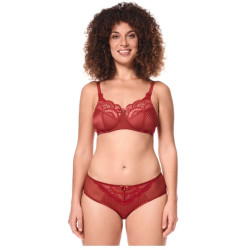 Karolina - Soutien-gorge paddé sans armatures - Rouge / Sable - Amoena