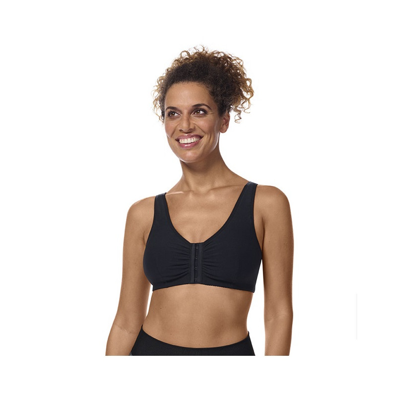 Fleur - Soutien-gorge Sans armatures Ouverture devant - Noir- Amoena