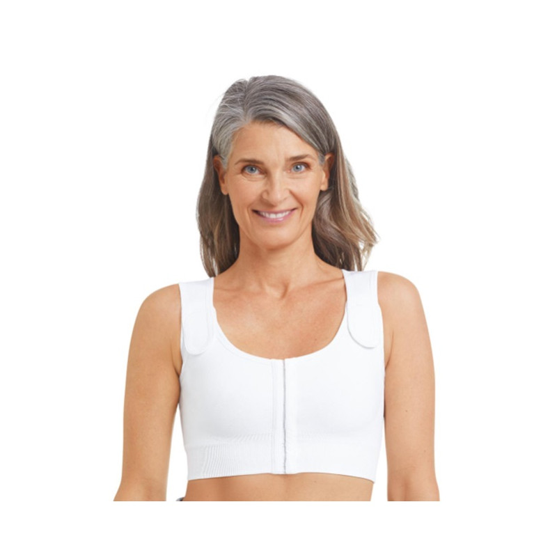 Sina - Soutien-gorge Post-opératoire Sans couture de Compression Moyenne - Blanc - Amoena