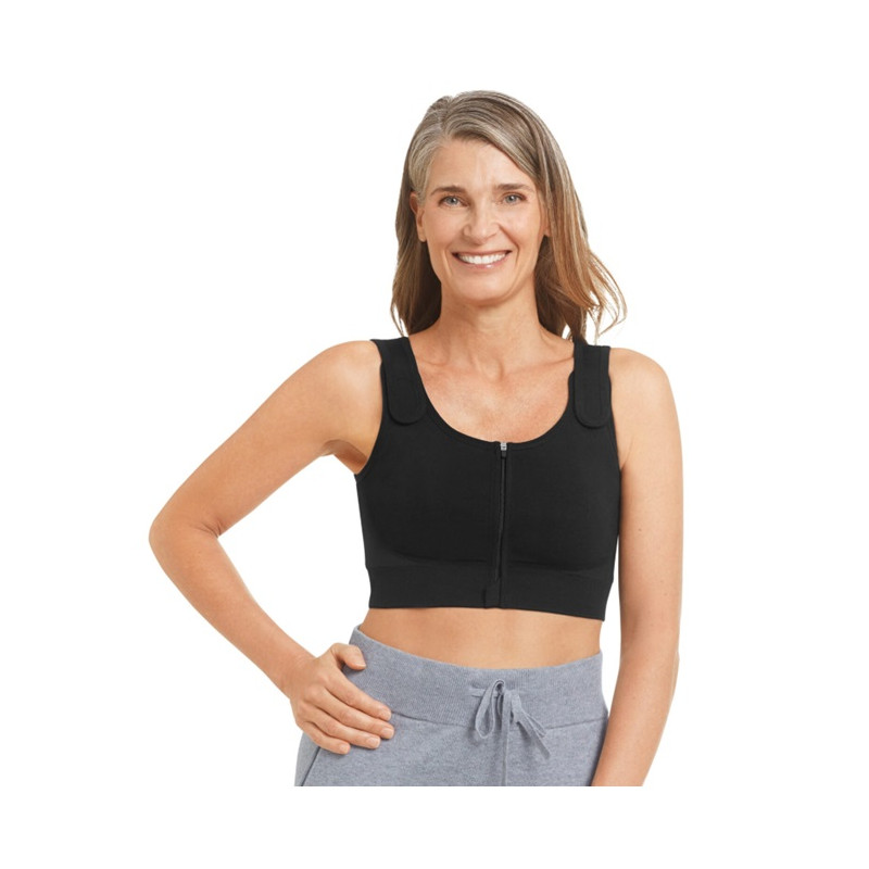 Pamela - Soutien-gorge Post-opératoire Sans couture de Compression élevé - Noir - Amoena