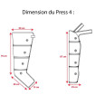 Appareil de Pressothérapie Press 4 + 2 bottes + 1 manchon + la ceinture - WINELEC