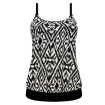 Salta - Haut de tankini - Noir / Blanc - Amoena