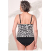 Salta - Haut de tankini - Noir / Blanc - Amoena