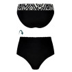 Salta - Bas de bikini - Noir / Blanc - Amoena
