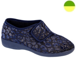 Chausson Marine / Léopard Femme CHUT BR 3509 - BRUMAN