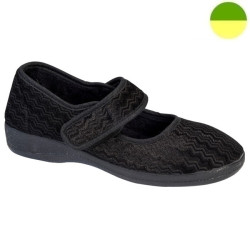 Ballerine Noir Motif Géométrique Femme CHUT BR 3507 - BRUMAN