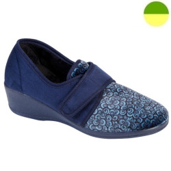 Chausson Bleu Pétrole Femme CHUT BR 3510 B - BRUMAN