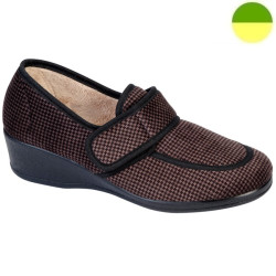 Chaussure Fourré Marron Effet Pied-de-Poûle Femme CHUT BR 3511 - BRUMAN