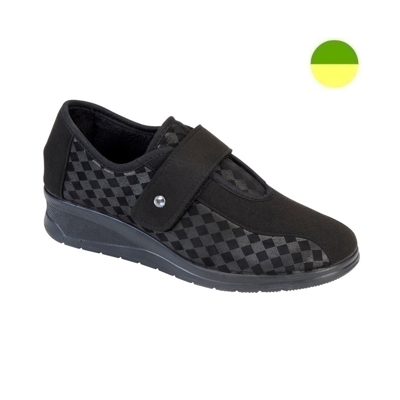 Chaussure Fourré Noir / Gris Argent Femme CHUT BR 3512 - BRUMAN