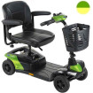 Colibri Outdoor - Scooter électrique (Classe B) avec kit éclairage - Vert Python - 8 Km/h - INVACARE