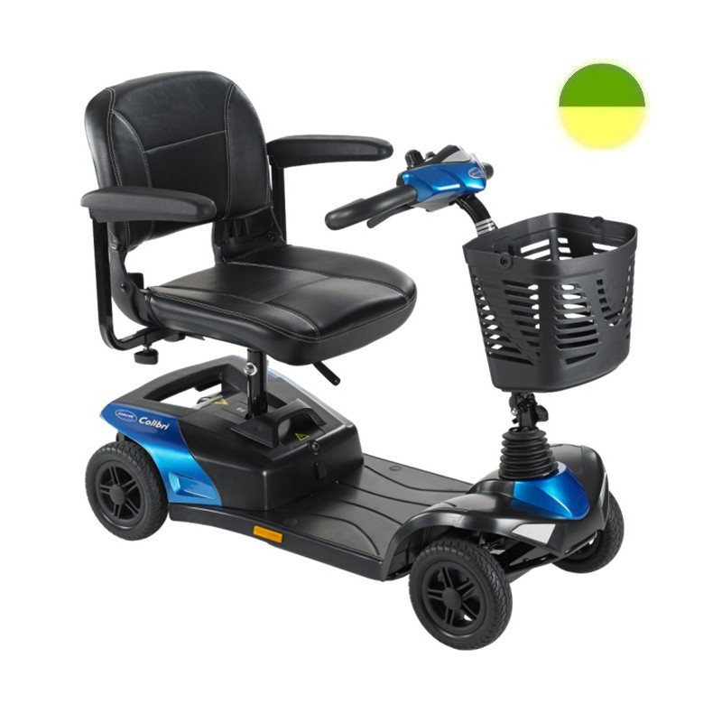Colibri Outdoor - Scooter électrique (Classe B) avec kit éclairage - Bleu Electrique - 8 Km/h - INVACARE