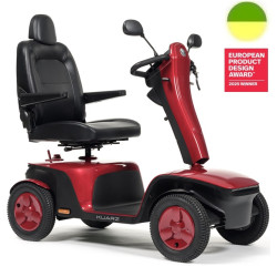 Kuarz - Scooter électrique (Classe C) - Rouge Bourgogne - 10 Km/h - VERMEIREN