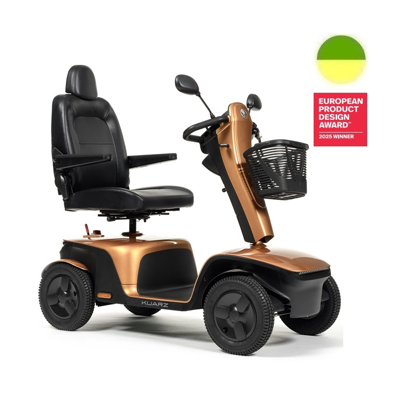 Kuarz - Scooter électrique (Classe C) - Orange Perlé - 10 Km/h - VERMEIREN