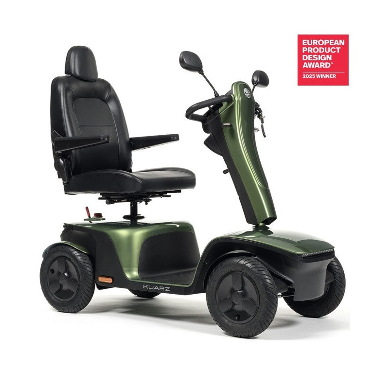 Kuarz - Scooter électrique (Classe C) - Vert Olive - 10 Km/h - VERMEIREN