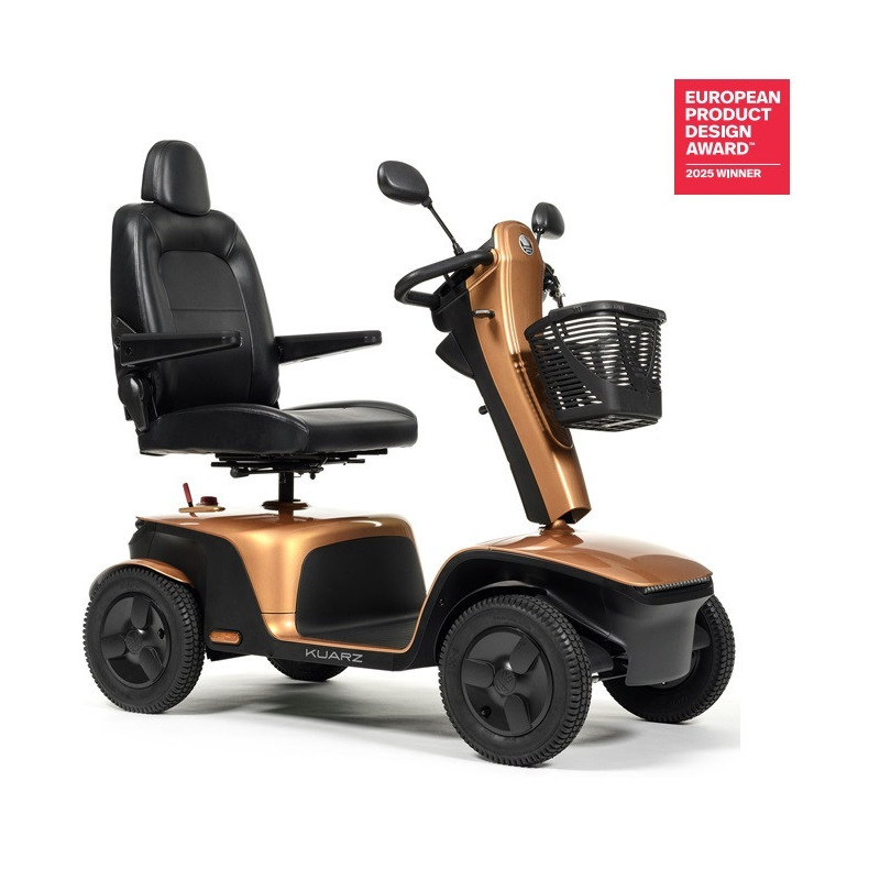 Kuarz - Scooter électrique (Classe C) - Orange Perlé - 15 Km/h - VERMEIREN