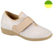 Chausson à Grande Ouverture Beige Effet Rosace Femme CHUT BR 3553 - BRUMAN