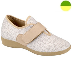 Chausson à Grande Ouverture Beige Effet Rosace Femme CHUT BR 3553 - BRUMAN