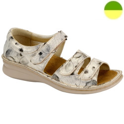 Sandale Beige Motif Fleuri Femme CHUT ALPHA T - ADOUR