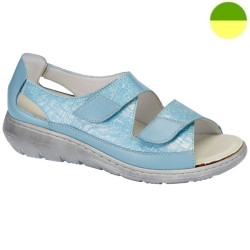 Sandale Cuir Bleu Clair Femme CHUT AD 2228 H - ADOUR