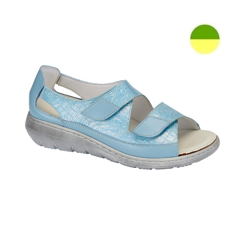 Sandale Cuir Bleu Clair Femme CHUT AD 2228 H - ADOUR