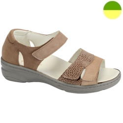 Sandale Cuir Beige Femme CHUT BR 3549 - BRUMAN