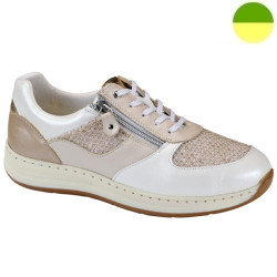 Sneaker à Lacet et Glissière Blanc / Argent Femme CHUT AD 2365 H - ADOUR