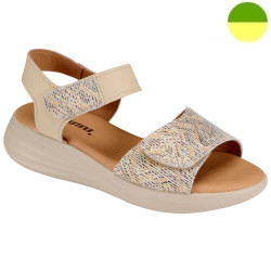 Sandale Cuir Beige Femme CHUT BR 3570 - BRUMAN