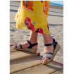 Sandale Cuir à Plateforme Marine Femme CHUT BR 3559 - BRUMAN