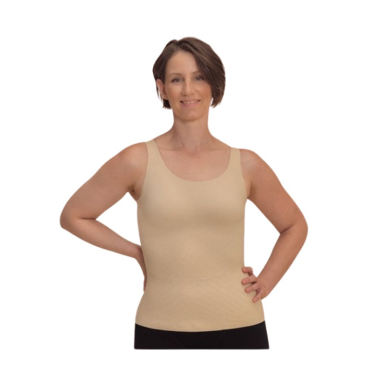 Linda Top - Débardeur Curalymph Comfort pour prothèse mammaire - Sable - Amoena