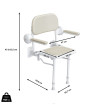 Lagon - Siège douche relevable avec dossier Confort