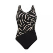 Turin - Maillot de bain une pièce - Doublure Sculptante Devant et Dos - Noir / Quartz - Amoena