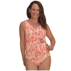Istria - Maillot de bain une pièce - Doublure Sculptante Devant - Multi Rose - Amoena