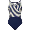 Casoria - Maillot de bain une pièce - Encolure Haute - Marine / Ivoire - Amoena