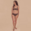 Brooke - Soutien-gorge sans armatures - Grande taille - Noir / Moka - Amoena