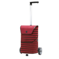 Unus Shopper Jelke - Chariot de courses 2 roues - Bordeaux - 46 L - Andersen Shopper Manufaktur