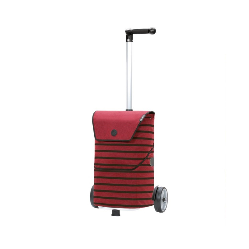 Unus Shopper Jelke - Chariot de courses 2 roues - Bordeaux - 46 L - Andersen Shopper Manufaktur