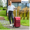 Unus Shopper Jelke - Chariot de courses 2 roues - Bordeaux - 46 L - Andersen Shopper Manufaktur