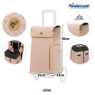 Unus Shopper Lissa - Chariot de courses 2 roues - Sable - 43 L - Andersen Shopper Manufaktur
