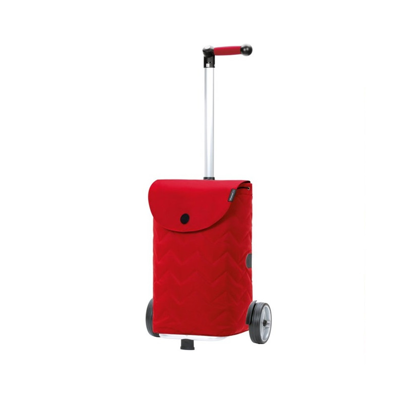 Unus Shopper Hilma - Chariot de courses 2 roues - Rouge - 45 L - Andersen Shopper Manufaktur