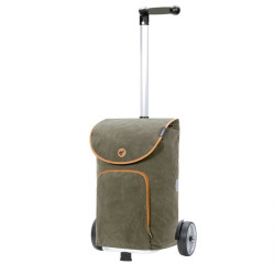 Unus Shopper Marta - Chariot de courses 2 roues - Olive - Olive - 47 L - Andersen Shopper Manufaktur
